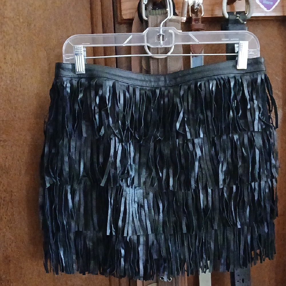 Black Ruffled Mini Skirt for Cocktail Nights